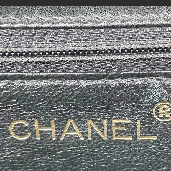 🚨Sale! 🎉HP🎉CHANEL SO BLACK Flap Bag Black White Hardware Rare! 🦄 Vintage - Picture 10 of 16